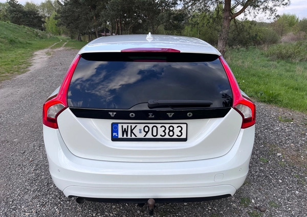 Volvo V60 cena 40900 przebieg: 253000, rok produkcji 2013 z Warszawa małe 781